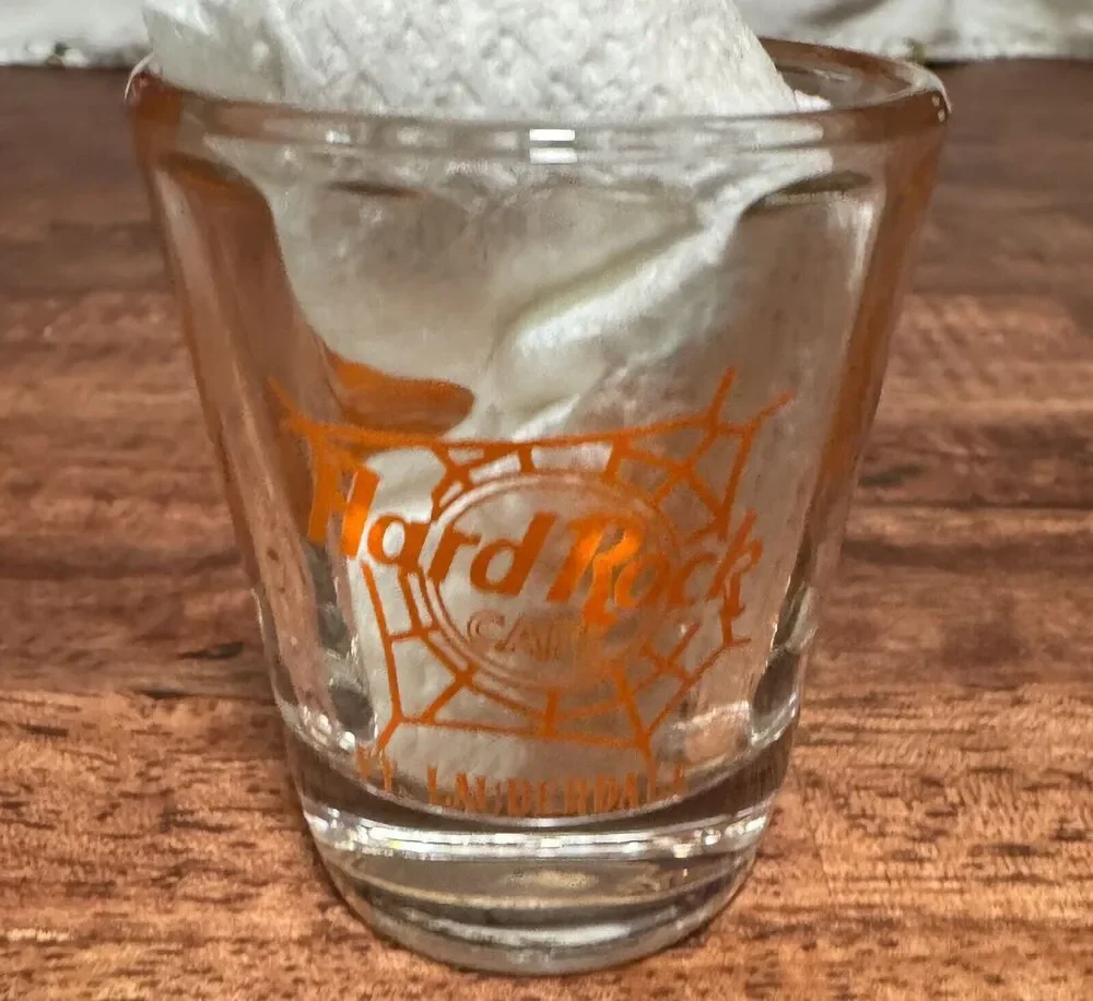 Hard Rock Cafe Ft. Lauderdale Halloween 2003 Shot Glass Smashing Pumpkins